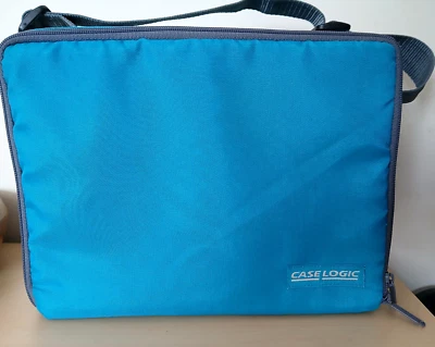 Case Logic CD Case Bag Blue with Shoulder Strap Holds 30 CDs Vintage Retro - Image 1 of 4