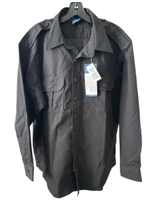 Propper Tactical Shirt Long Sleeve Black Size Large L/S Military Police Uniform - Picture 1 of 9