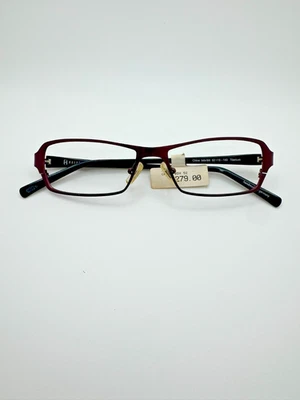 Armações de óculos Freudenhaus "Chloe" preto cereja titânio feitas na Alemanha - Imagem 1 de 4