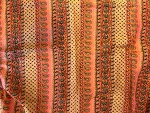 Vintage Stoff 72" x 38" breit Atemberaubende Farben Taft? Organza? - Bild 1 von 1