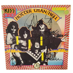 Ace Frehley Kiss firmado LP Hotter than hell por 4 músicos - Imagen 1 de 2