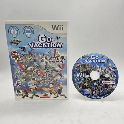 Go Vacation - Nintendo Wii No Manual Tested  - Image 1 of 4