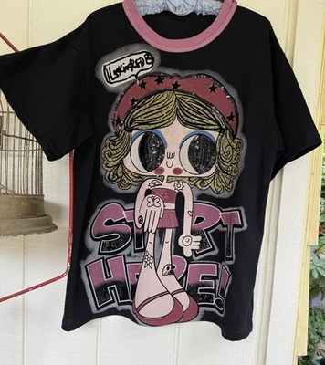 HYSTERIC GLAMOUR T-SHIRT! Oversized Sequence, Glamour, Fab! - Image 1 of 4