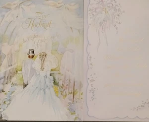 2  A4 große Hochzeits-Klappkarten - NEU - Bild 1 von 5