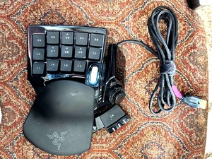 Teclado para juegos RAZER Nostromo RZ07-0049 USB con cable BELKIN (Mano izquierda) probado/funciona - Imagen 1 de 6