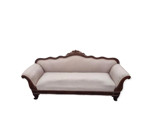 American Victorian parlor sofa Rosewood veneer and carving Cover