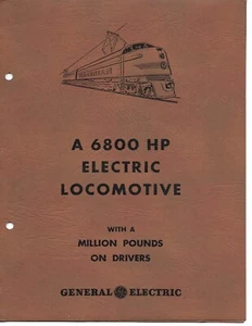 Rail Brochure - GE General Electric - A 6800 HP Locomotive - c1947 (RB48) - Bild 1 von 1