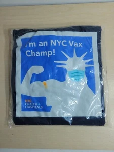 Ciudad de Nueva York "¡Soy un campeón de vax de Nueva York!" Camiseta Estatua de la Libertad Vacunada, Azul - Imagen 1 de 3