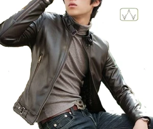 GIACCA ARTIGIANALE IN PELLE DA UOMO, 820 BROWN MOD: ALVIN MARRONE - Imagen 1 de 3