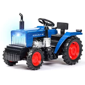 1/32 Scale Farm Tractor Toy Diecast Metal Toy Tractors for Boys Kids Gifts Blue - Picture 1 of 8