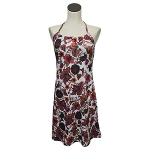 Prana Womens Quinn Dress Size Small Cross Back Straps Floral Activewear Dress - Picture 1 of 12