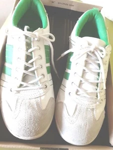 Unisex suede white trainers very durable and comfortable for tennis etc uk 5 - Picture 1 of 5