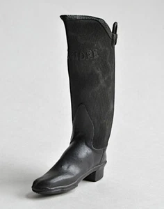 Candee Miniature Black Rubber Right High Boot Salesman Sample Antique Shoes Mini - Picture 1 of 11