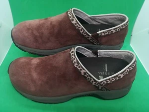 Merrell Women Clogs Encore Groove Air Cushion Slip On Sz 9.5 Reddish/Brown Suede - Picture 1 of 11