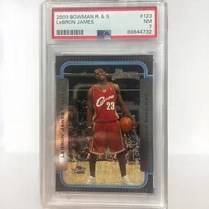 🔥LeBron James🔥rookie card Bowman Chrome Rare Card 📈 psa7 - Picture 1 of 2