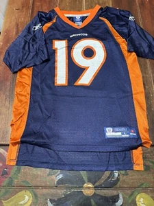 Eddie Royal Denver Broncos Jersey Youth Size Large Reebok #19 NFL Football Nice - Picture 1 of 8