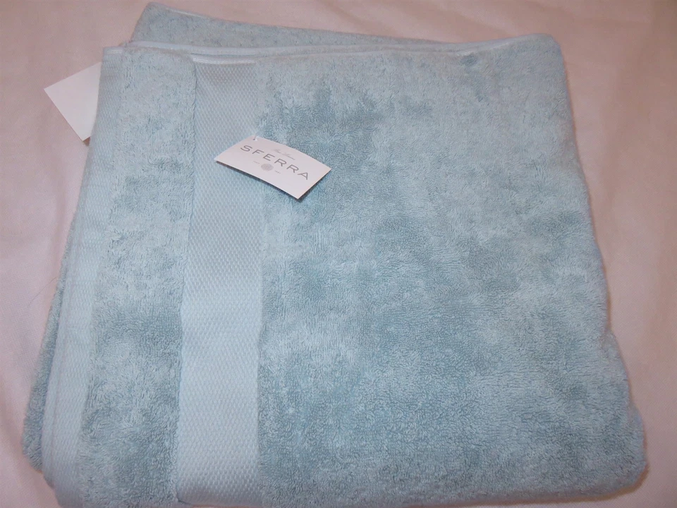Toalla de baño Sferra Bello Aqua nueva con etiquetas Foto 1 de 4