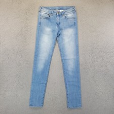 H&M &Denim Jeans Womens Size 27 Blue Super Skinny Low Waist Comfort Casual Denim