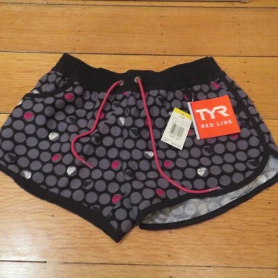 NUEVO TYR Gris Negro Estampado a Lunares Board Shorts, Para Mujer Talla XS Precio de venta sugerido por el fabricante $30 Foto 1 de 4
