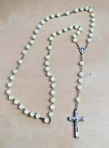 Collana Rosario Cattolico Crocifisso Rosario Fatto a mano SPEDIZIONE VELOCE - Foto 1 di 4