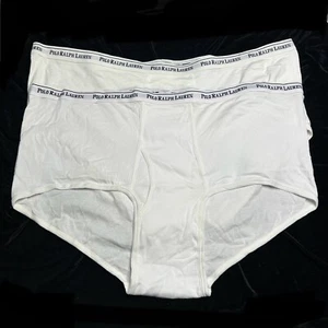 Polo Ralph Lauren Brief Men's 56 2 Pairs 100% Classic Cotton White New - Picture 1 of 4