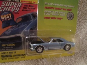 JOHNNY LIGHTNING 1967 camaro SUPER CHEVY MAGAZINE 1/64 JL blue 2000 - Picture 1 of 3