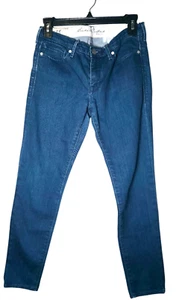 Made & Crafted Levi's Blue Dark Wash Low Rise Shears Straight Jeans Size W 28 - Picture 1 of 9