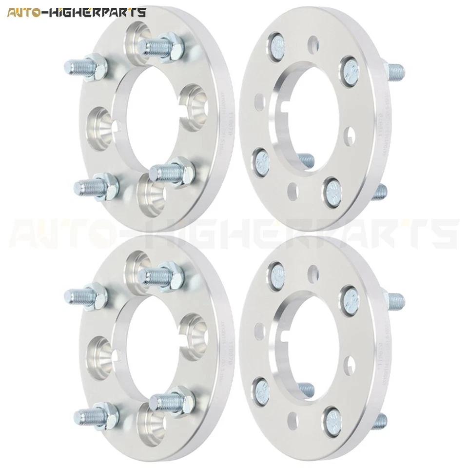 Para Toyota Corolla 1993-2002 4x 15 mm espaciadores de rueda plateados 4x100 a 4x114,3 tacos Foto 1 de 4