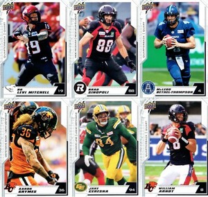 2020 Upper Deck CFL BASE SINGLES  (#1--#200)  ***YOU PICK*** Finish Your Set
