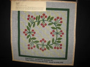 Vintage 1977 Needlepoint Canvis Wickham-Valentine House Quilt Block Elizabeth - Picture 1 of 5