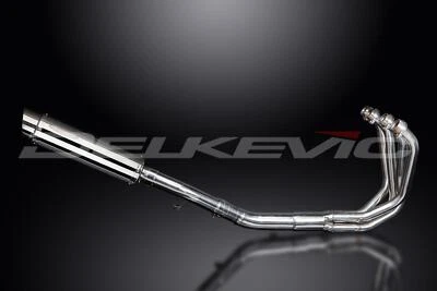 Silenciador redondo de acero inoxidable Delkevic 4-1 escape 14" - Suzuki GSX650 - 07-16 Foto 1 de 2