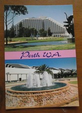 Retro Vintage Postcard: Perth, W.A. - Burswood Hotel & Casino