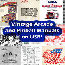 4200 manuels vintage de jeux d'arcade et flipper, diagrammes, schémas, USB I32