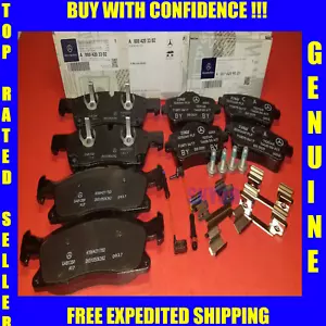 2012-14 Mercedes-Benz Front and Rear Brake Pad Set W/sensor GENUINE GL450 ML350 - Picture 1 of 2