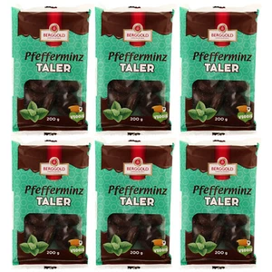6er Pack Berggold Pfefferminztaler 6 x 200 g - Bild 1 von 4