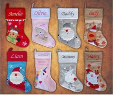 Personalised Christmas Stocking Lockdown Quarantine 2020 Embroidered Sack Santa