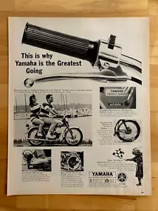 1965 Original Print Ad Yamaha Rotary Jet 80 THE GREATEST GOING - Picture 1 of 1