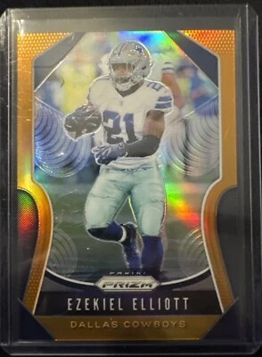 2019 Panini Prizm Prizms Orange #38 Ezekiel Elliott /249 - Image 1 of 4
