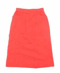 Planet Womens Red Polyester A-Line Skirt Size 14 Zip