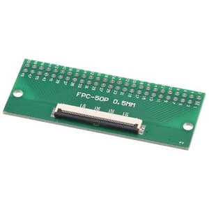 FPC FFC PCB Convertisseur Carte 50P 0.5mm 1.0mm, à DIP 2.54mm pour LCD Set 1 - Photo 1/6