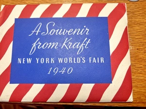 Complete 1940 New York Worlds Fair Souvenir From Kraft Chesse - Picture 1 of 3