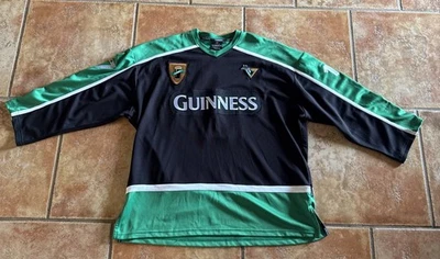 Camiseta de hockey Guinness Beer verde blanca #17 irlandesa Dublín Irlanda talla XXL Foto 1 de 4