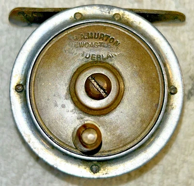 Carrete de mosca trucha H A MURTON NEWCASTLE 2 1/4” diámetro vintage/antiguo Foto 1 de 4