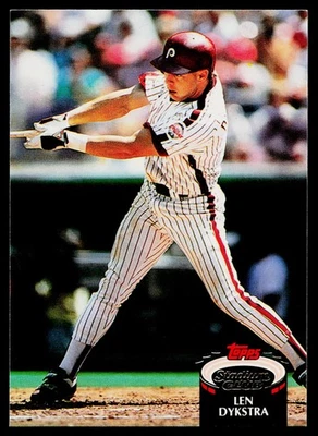 1992 Stadium Club - Len Dykstra #470 - Philadelphia Phillies - Image 1 of 2