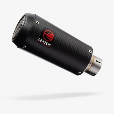 Lextek Carbon Fibre CP9C Exhaust Silencer 180mm 51mm Easy to Replace Slip-on - Image 1 of 4