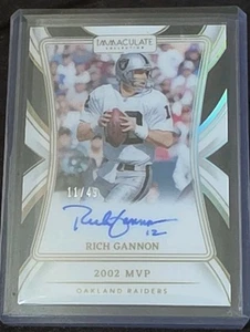 2024 IMMACULATE RICH GANNON AUTO /49 MVP ON CARD - Picture 1 of 2