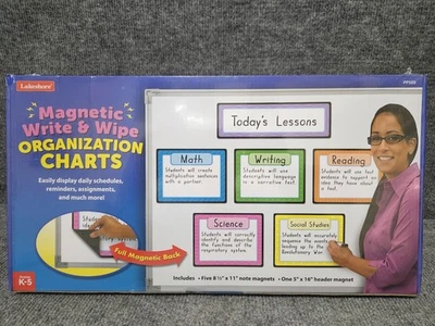 Lakeshore 磁性书写和湿巾组织图表 — 第 1/4 张图片