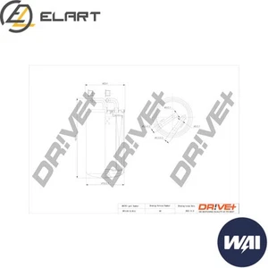 FUEL FILTER DP1110.13.0111 FOR MITSUBISHI GRANDIS LANCER/VIII/Sportback 2.0L - Picture 1 of 6