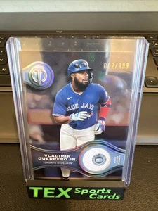 2025 Topps Tribute Vladimir Guerrero Jr Stamp Of Approval Relic /199 Blue Jays - Picture 1 of 4
