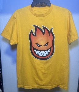 Yellow Spitfire Skate T Shirt Size Medium Rare Sunburst Color - Picture 1 of 6